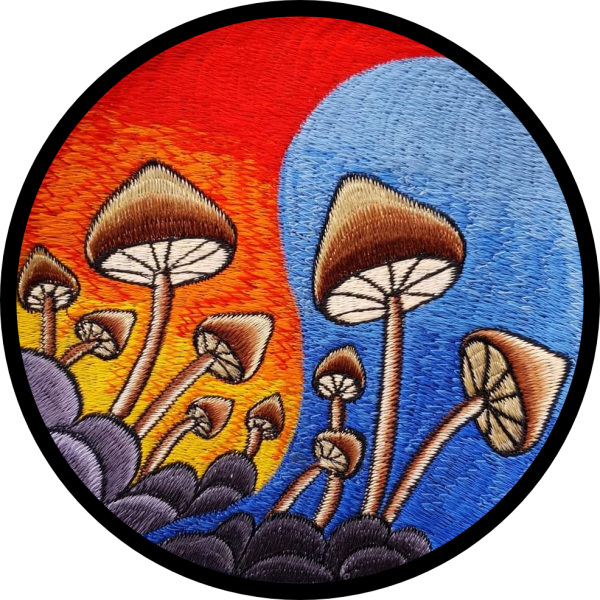 Naszywka nepalska "Magic Mushrooms"