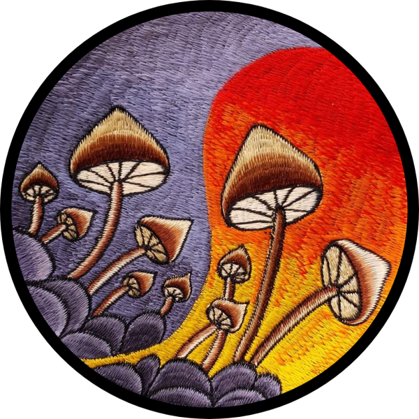 Naszywka nepalska "Magic Mushrooms"