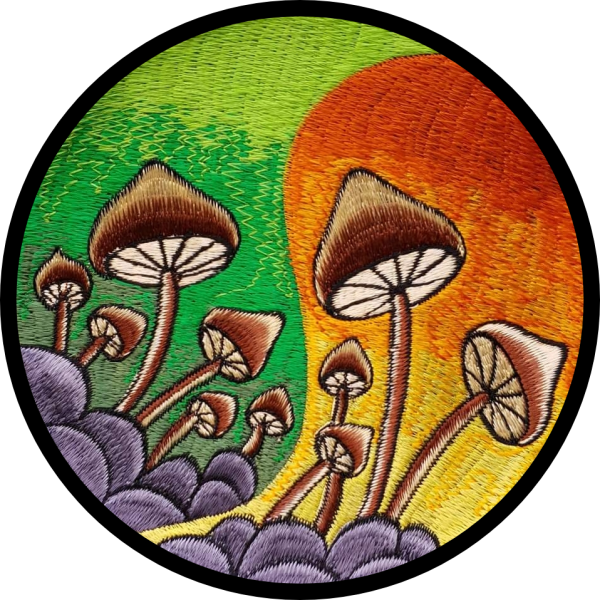Naszywka nepalska "Magic Mushrooms"