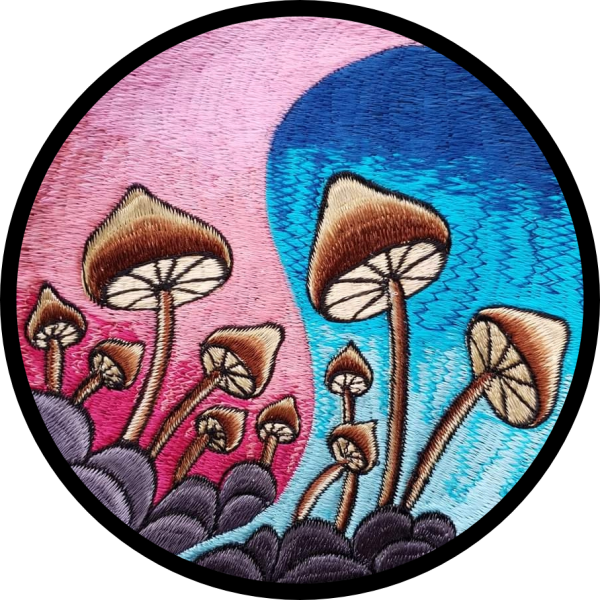 Naszywka nepalska "Magic Mushrooms"