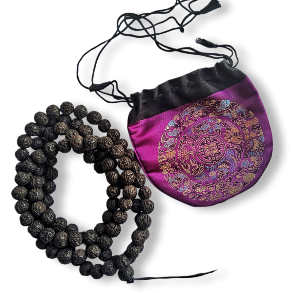 Mala Rudraksha 108 koralików - obrazek 2